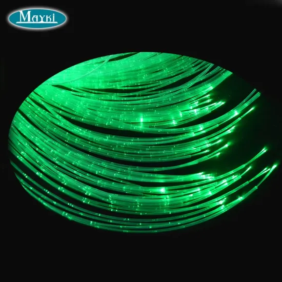 3*0.75mm PMMA Sparkle Flash Fiber Optic Cable for Baby Room Decoration