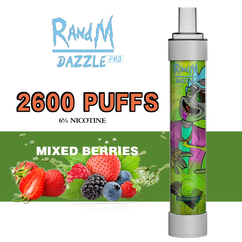 الجملة Randm Dazzle Pro 2600puffs قابلة للتخلص من جراب Vape