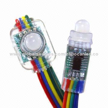 Intelligent RGB LED pixel flat mini string, 5V DC