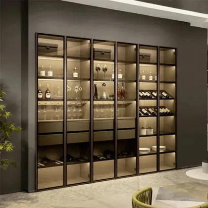 Stainless Steel Wine Cabinet with Temperature Control
