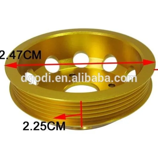 cnc machining brass timing belt tensioner pulley engimech