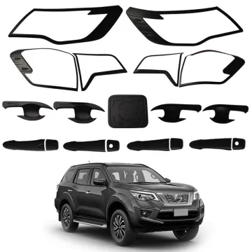 ABS Black Full Combo Set Garnish Cover for Nissan Terra 2018 Accessories