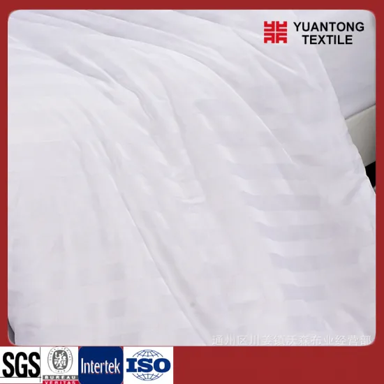 White Color Cotton/Polyester Bedding Sheet Fabric