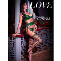 Good Sexy Emerald Suspender Lingerie Sets