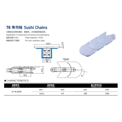 Factory Direct Sushi Conveyor Belt Chains for Restaurants