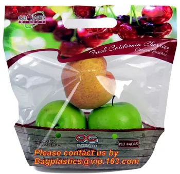 Fresh Lock Packaging Pouch Vent Hole And Handle, Grape, Mango, Fruit, Vegetable, PP slider Lock Zipper