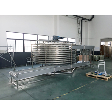 300kg per hour Single Drum Spiral Freezer