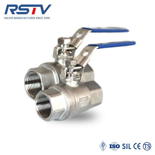 DIN M3 PN63 2PC THREADED BALL VALVE