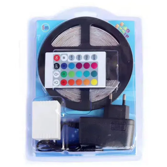 New Upgraded LED 5050 Stripe 2835 RGB Rhythm Recognition Light IP67 24V LED Strip with Dimmer for Interior Backlight