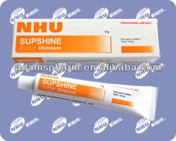 B301 SUPSHINE Ointment(Sulfur ointment 1g:100mg,China,scabies ointment)