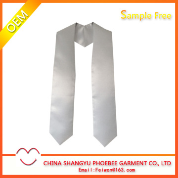 Graduation Plain White Stole/Sashes