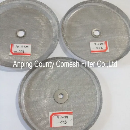 3.7inch Stainless steel coffee filter discs