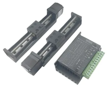 50-300mm T-Type Sliding Table Rail Linear Rail Stage Kit with NEMA11 28mm Stepper Motor Driver for XYZ Axis CNC 3D Printer