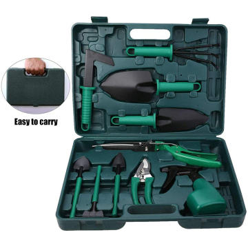 Top Selling 10-Piece Women's and Kids' Portable Garden Tool Set with Anti-Slip Handles
