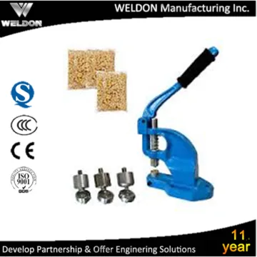 WELDON banner punching grommet machine eyelet machine with dies, eyelets and washers