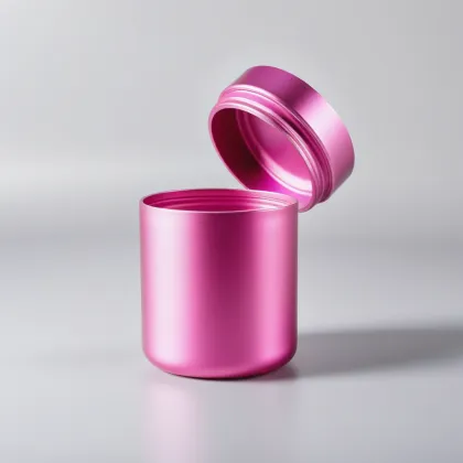 Wholesale Aluminum Stash Jar with Screw Lid for Food, Tea, and Tobacco Packaging