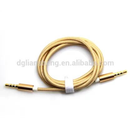 Audio optical fiber cable braided audio cable metal plug