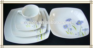 high quality square dinner set,ceramic dinner ware,porcelain ware