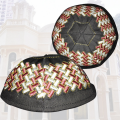 Fekete Kippah Kippa zsidó Yarmulkes