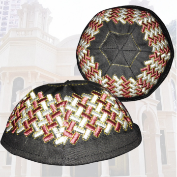 100% Kippah fatto a mano di cappelli ebraici