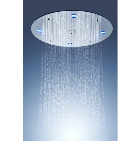 led rainfall spray bathroom shower head