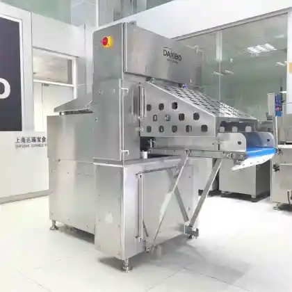 Continuous Brie Cheese Slicing Machine for Industrial Large Frozen Cheese Cutting