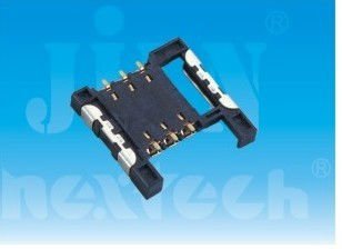 right/straight angle 6 pin short smart card connector