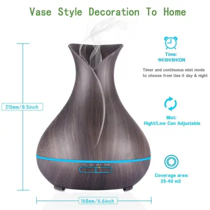 400ml Home Office Top Ions Timer Aromatherapy Diffuser