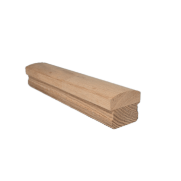 Contemporary Round Wood Handrail for External Steps