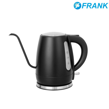 Matte Black Long Spout Electric Kettle