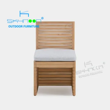 Modern Teak Wood All-Weather Outdoor Dining Chair - Fashion Design Patio Garden Chair (91010A2)