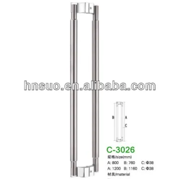 stainless steel long hardware glass door handles