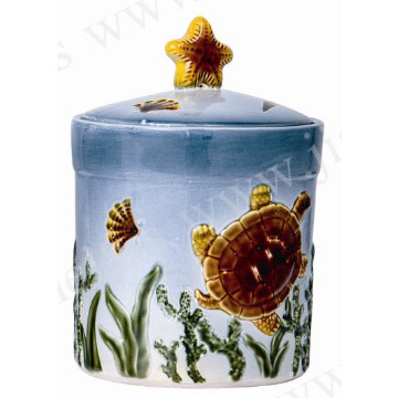 Arted tableware for rooster collection --star/fish embossed jug