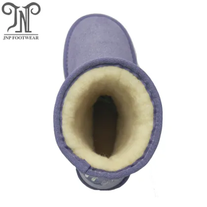 Childrens Long Purple Girls Kids Half Boots