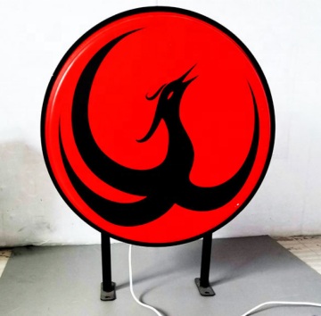 Outdoor Waterproof Round Vacuum LED Logo Signage