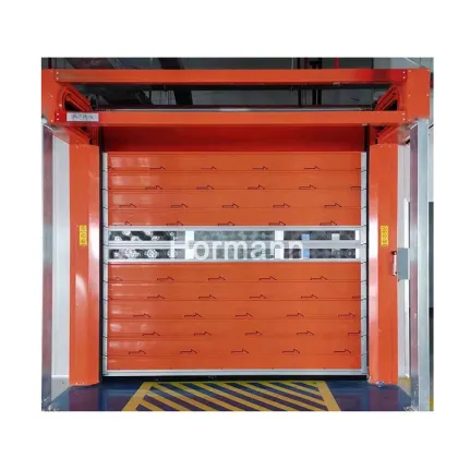 China's Invention: Double-Sided Aluminum Alloy Material Hard Turbine Fast Lifting Door