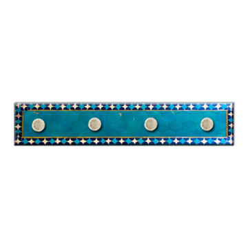 Blue national wall hook
