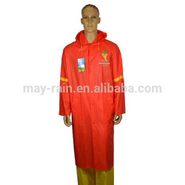 frosty pvc raincoat for exporting