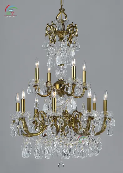 brass chandelier lighting crystal lamp