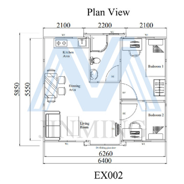 Cheap 20ft expandable Container House for Labor Camp