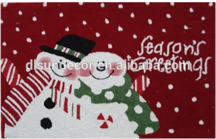 Polyester hand made christmas rugs seasonal rug