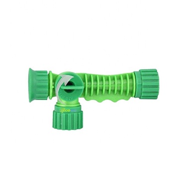 Garden Bottle Hose End Water Sprayer" could be simplified to "Bottle Hose Sprayer for Garden Watering" as a title for a search engine. However, if you want it more concise, "Garden Hose Sprayer Bottle" would work well too. 

Given your instruction to deri