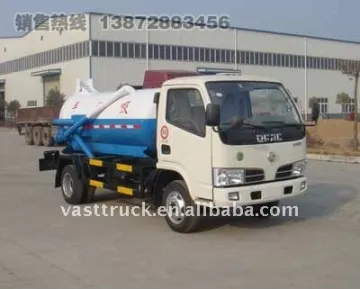 4*2 5m3 Vacuum Sewage Suction Truck Dimension