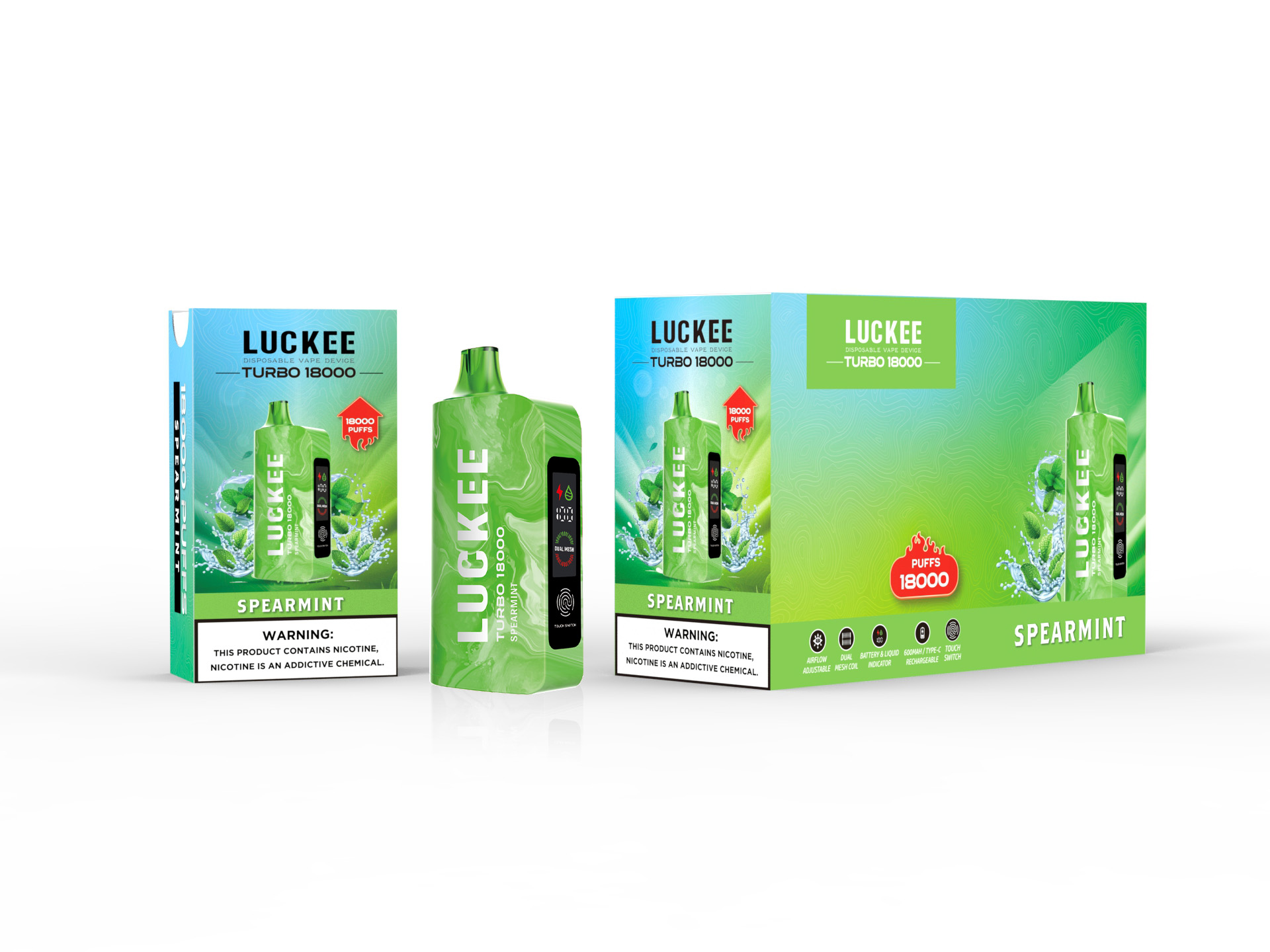 Luckee E-Shisha 45000 Vape Smooth yang ramping