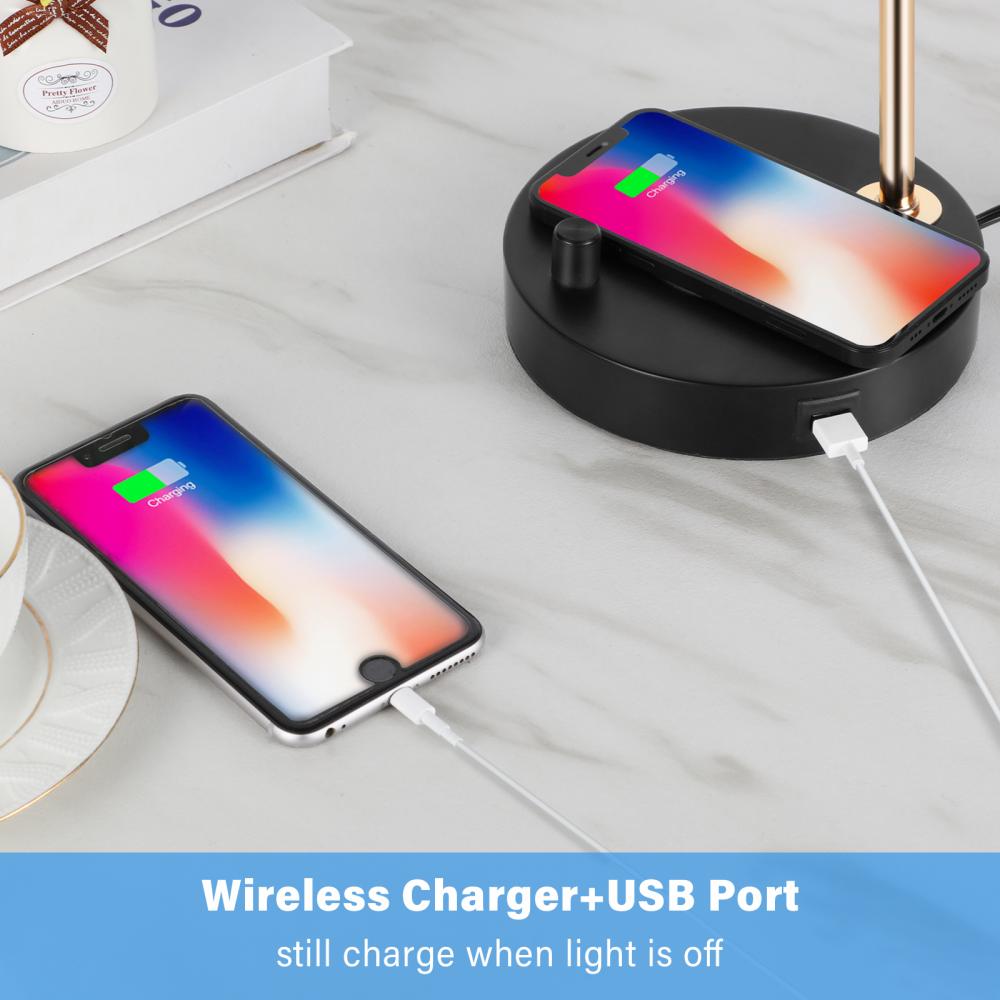 Desk Lamp With Wireless Charger