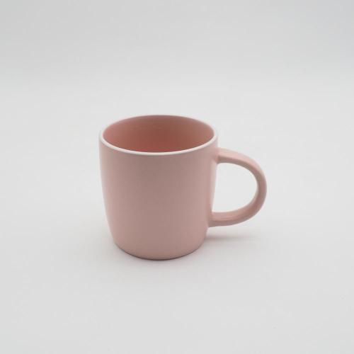 Kleur geglazuurde steengoed servies, roze glazuur steengoed servies set