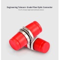 Metal Round Singlemode FC Fiber Optic Cable Coupler