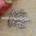 15 * 12mm Pendentifs Pendentifs en Tibétains d&#39;Argent Antique