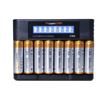 Type-C Fast Charging Battery Charger for AA and AAA Batteries: CN8-8AA800 Set
