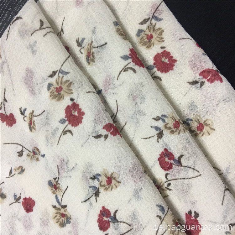 Blumendruck 100% Polyester Chiffon Crepe Textile